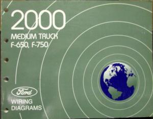 2000 Ford Dealer Electrical Wiring Diagram Service Manual Medium Duty F650/750