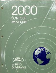 2000 Ford Mercury Dealer Electrical Wiring Diagram Manual Contour Mystique