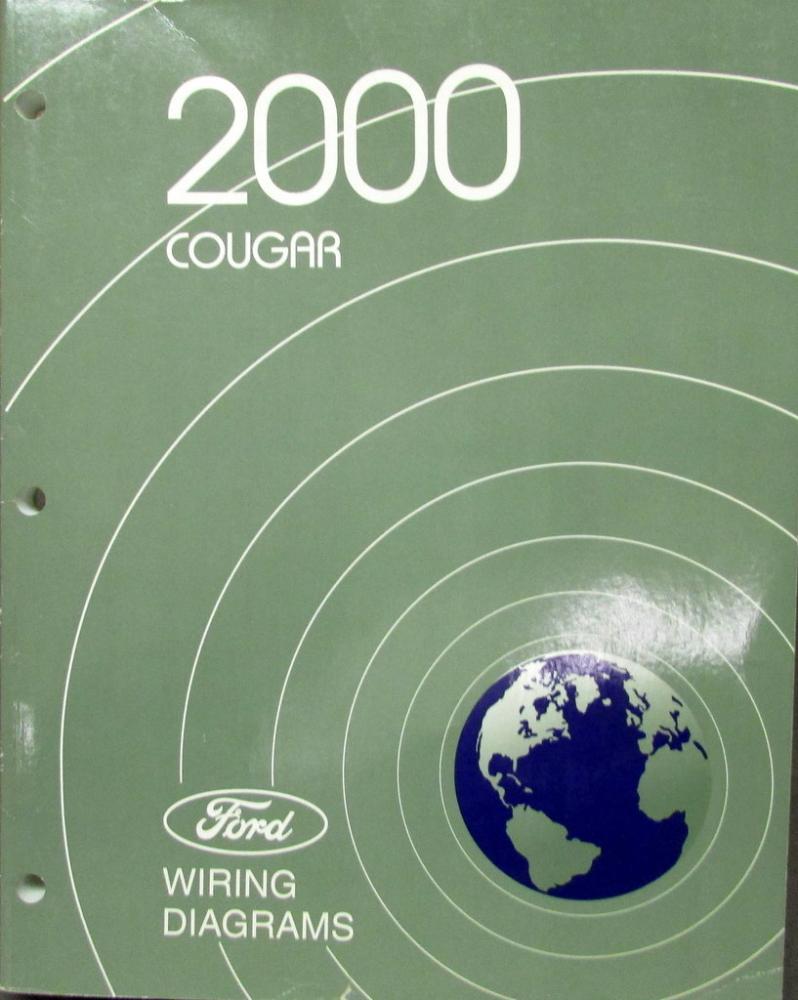 2000 Mercury Dealer Electrical Wiring Diagram Service Manual Cougar