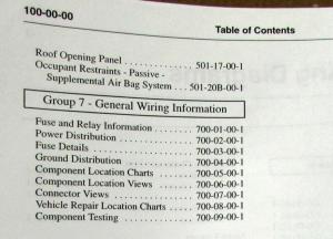 2000 Mercury Dealer Electrical Wiring Diagram Service Manual Cougar