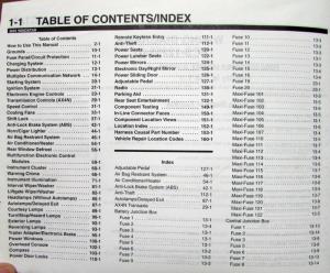 2001 Ford Dealer Electrical Wiring Diagram Service Manual Windstar Van