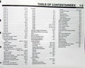 2001 Ford Dealer Electrical Wiring Diagram Service Manual Windstar Van