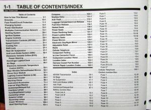 2001 Lincoln Dealer Electrical Wiring Diagram Service Manual Town Car