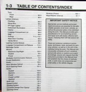 2001 Lincoln Dealer Electrical Wiring Diagram Service Manual Town Car