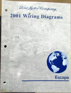 2001 Ford Dealer Electrical Wiring Diagram Service Manual Escape