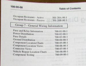 2001 Ford Dealer Electrical Wiring Diagram Service Manual Escape