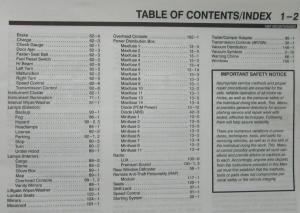 1997 Mercury Mountaineer Preliminary Electrical Vac Troubleshooting Shop Manual