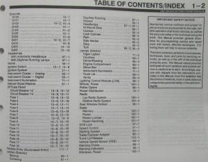 1997 Ford Crown Vic Merc Grand Marquis Electrical Vac Shop Service Manual