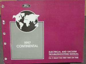1997 Lincoln Continental Electrical & Vacuum Troubleshooting Shop Service Manual