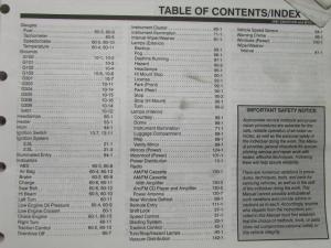 1997 Ford Contour & Mercury Mystique Electrical Vac Troubleshooting Shop Manual