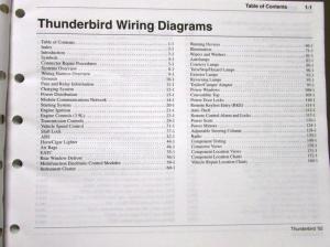2002 Ford Dealer Electrical Wiring Diagram Service Manual Thunderbird