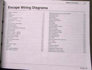 2002 Ford Dealer Electrical Wiring Diagram Service Manual Escape