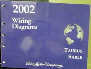 2002 Ford Mercury Dealer Electrical Wiring Diagram Manual Taurus Sable