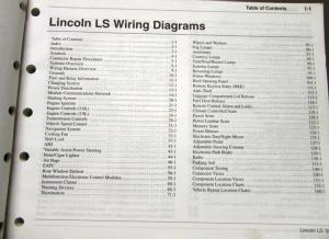 2003 Lincoln Dealer Electrical Wiring Diagram Service Manual LS Models