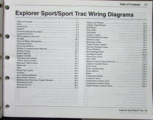 2003 Ford Dealer Electrical Wiring Diagram Service Manual Explore Sport Trac
