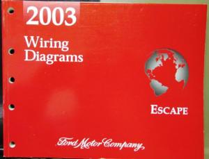 2003 Ford Dealer Electrical Wiring Diagram Service Manual Escape