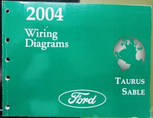 2004 Ford Mercury Dealer Electrical Wiring Diagram Manual Taurus Sable