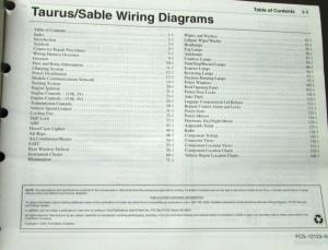 2004 Ford Mercury Dealer Electrical Wiring Diagram Manual Taurus Sable