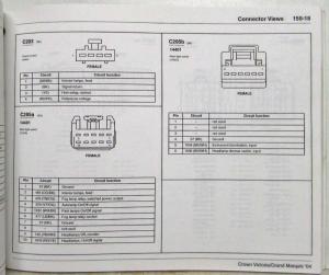 2004 Ford Mercury Electrical Wiring Diagram Manual Crown Vic Grand Marquis