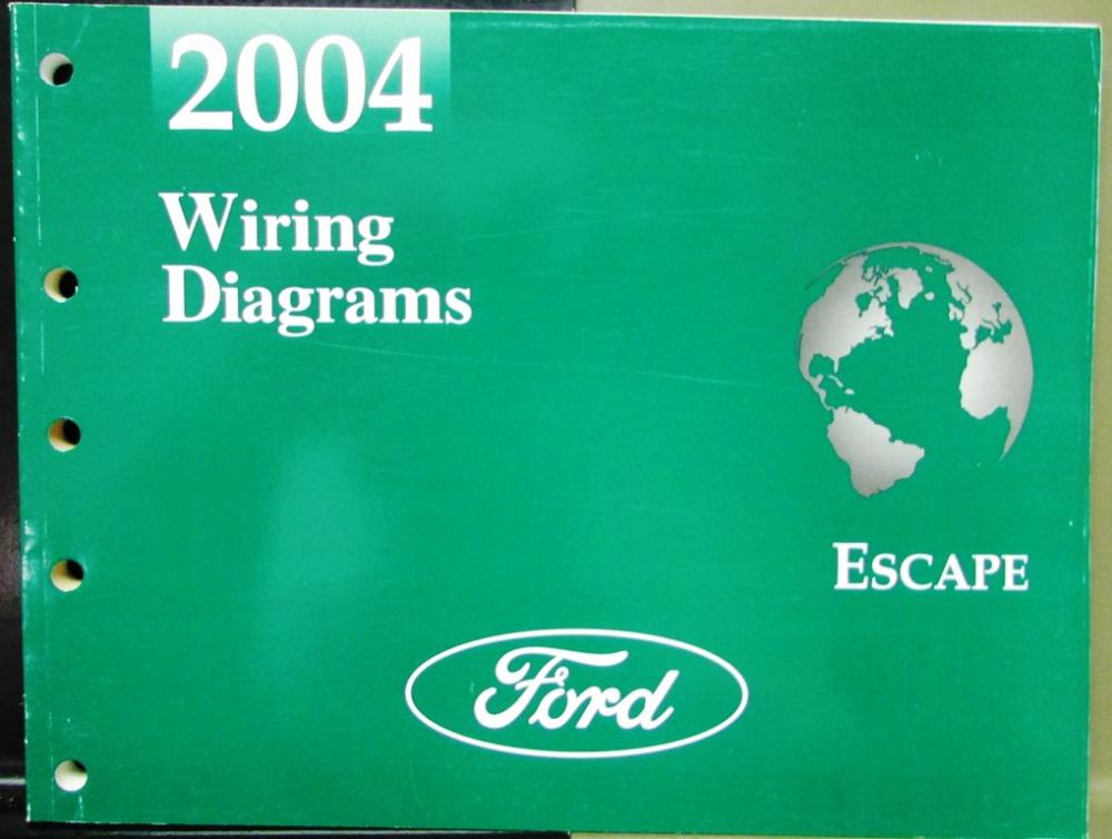 2004 Ford Electrical Wiring Diagram Service Manual Escape