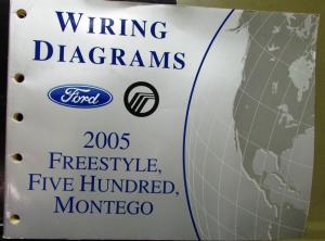 2005 Ford Mercury Electrical Wiring Diagram Service Manual Freestyle 500 Montego