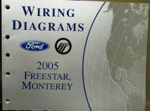 2005 Ford Mercury Electrical Wiring Diagram Service Manual Freestar Monterey