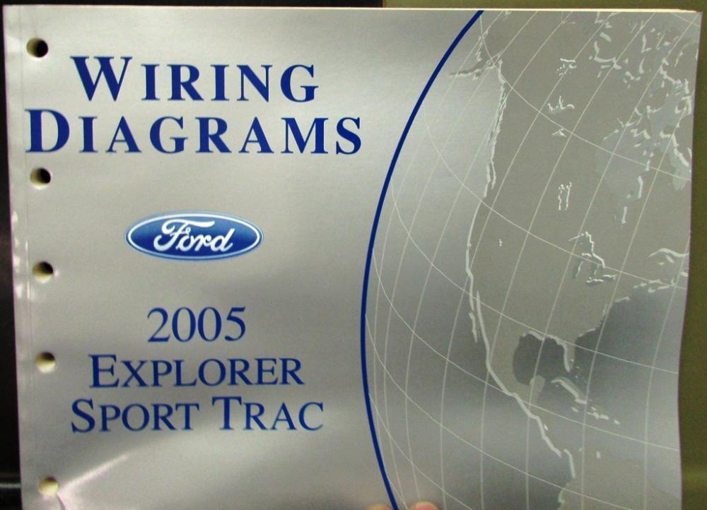 2005 Ford Dealer Electrical Wiring Diagram Service Manual Explorer Sport Trac
