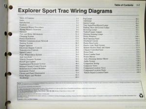 2005 Ford Dealer Electrical Wiring Diagram Service Manual Explorer Sport Trac