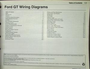 2006 Ford Dealer Electrical Wiring Diagram Service Manual GT