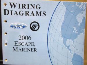 2006 Ford Mercury Dealer Electrical Wiring Diagram Service Manual Escape Mariner