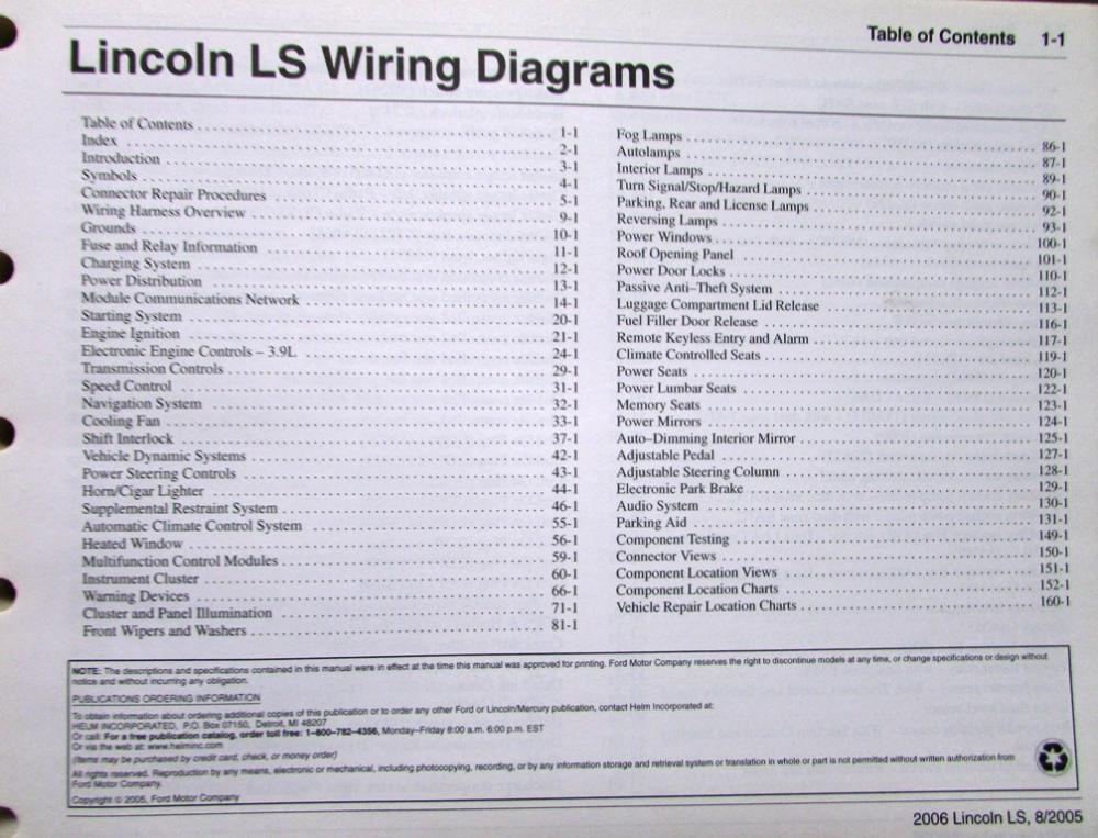 2006 lincoln ls repair manual