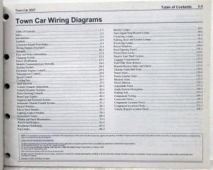 2007 Lincoln Dealer Electrical Wiring Diagram Service Manual Town Car