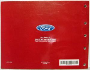 2007 Lincoln Dealer Electrical Wiring Diagram Service Manual Town Car