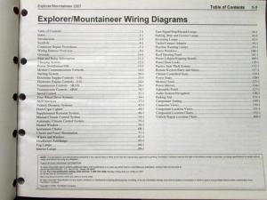 2007 Ford Mercury Dealer Electrical Wiring Diagram Manual Explorer Mountaineer