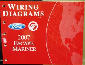 2007 Ford Mercury Dealer Electrical Wiring Diagram Manual Escape Mariner