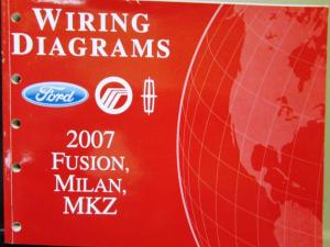 2007 Ford Mercury Dealer Electrical Wiring Diagram Manual Fusion Kilan MKZ