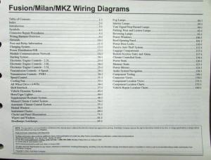 2007 Ford Mercury Dealer Electrical Wiring Diagram Manual Fusion Kilan MKZ