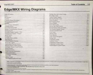 2007 Ford Lincoln Dealer Electrical Wiring Diagram Service Manual Edge MKX