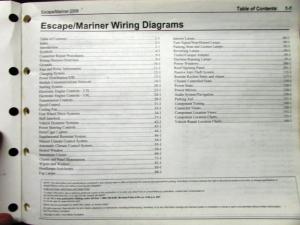 2008 Ford Mercury Dealer Electrical Wiring Diagram Service Manual Escape Mariner