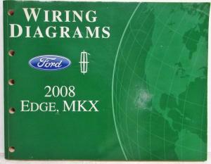 2008 Ford Lincoln Dealer Electrical Wiring Diagram Service Manual Edge MKX