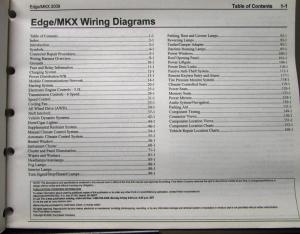 2009 Ford Lincoln Dealer Electrical Wiring Diagram Service Manual Edge MKX