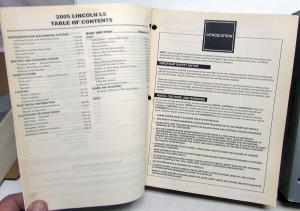 2005 Lincoln LS Service Shop Repair Manuals Original
