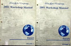 2001 Ford Escort Vols 1 & 2 Service Shop Repair Manual Original