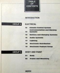 2001 Mercury Cougar Volume 1 & 2 Service Shop Repair Manuals Original