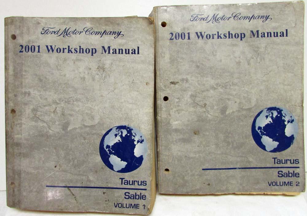 2001 Ford Taurus & Mercury Sable Vols 1 & 2 Service Shop Repair Manual Original