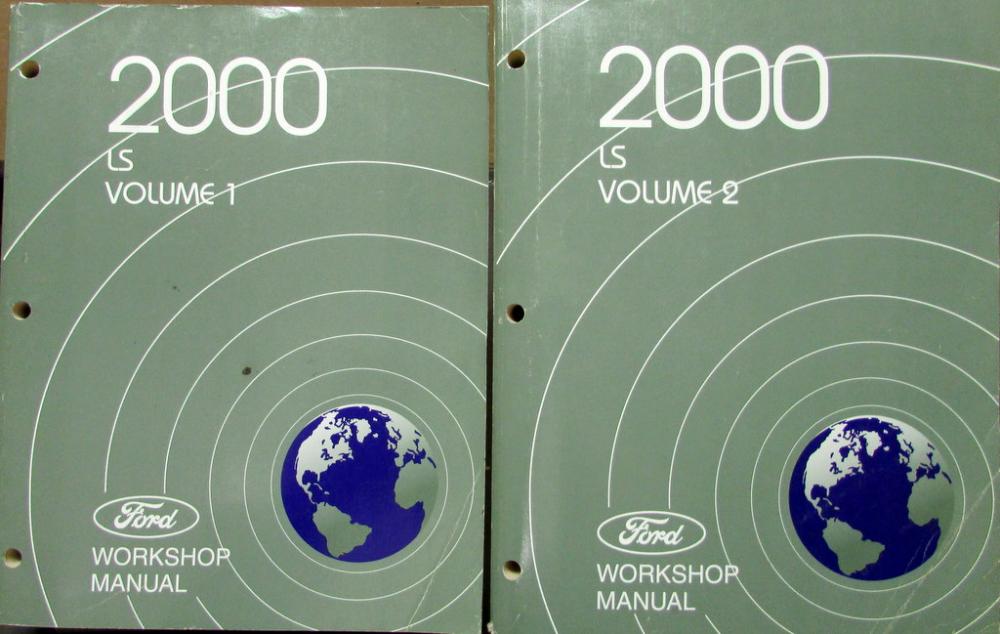 2000 Lincoln LS Volume 1 & 2 Service Shop Repair Manuals Original