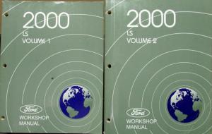 2000 Lincoln LS Volume 1 & 2 Service Shop Repair Manuals Original