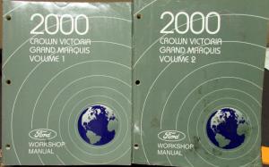 2000 Ford Crown Victoria Mercury Grand Marquis Service Shop Repair Manual Orig