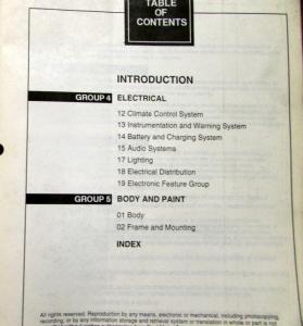 2000 Ford Crown Victoria Mercury Grand Marquis Service Shop Repair Manual Orig