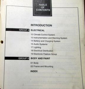 2000 Lincoln Continental Vols 1 & 2 Service Shop Repair Manual Original